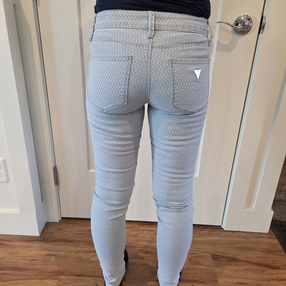 Light Blue Patterned Jeans - Picture 3 of 14